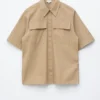 Camicia in cotone a maniche corte