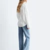 Camicia in cotone con vita aderente