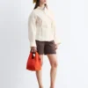 Camicia in lino con vita plissettata
