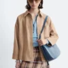 Camicia in pelle scamosciata