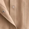 Camicia in pelle scamosciata