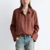 Camicia in seta dal taglio morbido