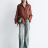 Camicia in seta dal taglio morbido