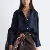 Camicia in seta dal taglio morbido