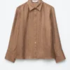 Camicia in seta dal taglio morbido