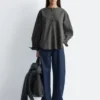 Camicia oversize in cotone