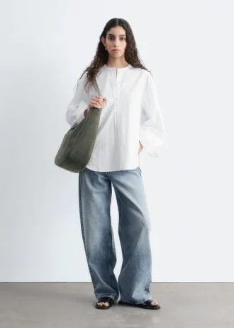 Camicia oversize in cotone