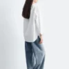 Camicia oversize in cotone