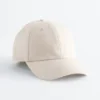 Cappellino da baseball in cotone e lino