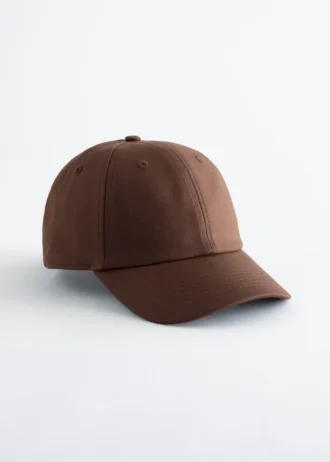Cappellino da baseball in cotone e lino