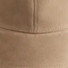 Cappellino da baseball in pelle scamosciata