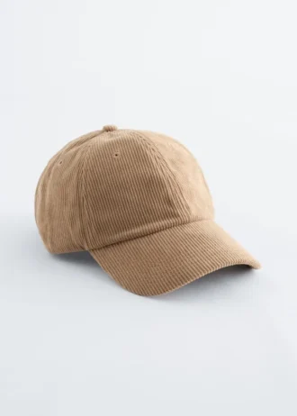 Cappellino da baseball in velluto a coste