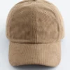 Cappellino da baseball in velluto a coste