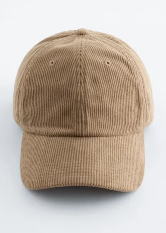 Cappellino da baseball in velluto a coste