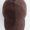 Cappellino da baseball in velluto a coste