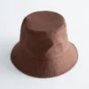 Cappello a secchiello in cotone e lino