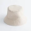 Cappello a secchiello in cotone e lino