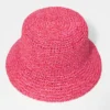 Cappello a secchiello in paglia