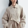 Cappotto da auto con cintura