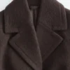 Cappotto in lana con cintura