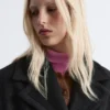 Cappotto in lana con cintura