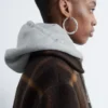 Cappotto in lana dalla linea ad A