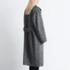 Cappotto in misto lana spazzolata