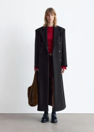 Cappotto lungo in lana