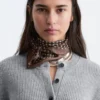 Cardigan a maglia a coste
