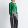 Cardigan a maglia a coste