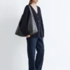 Cardigan a maglia a coste