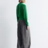 Cardigan a maglia a coste