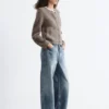 Cardigan a maglia a coste