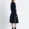 Cardigan a maglia a coste