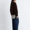 Cardigan a maglia a coste larghe