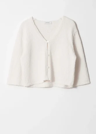 Cardigan a maniche corte in maglia