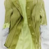 Cardigan a maniche corte in maglia a coste