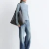 Cardigan con collo alto e zip
