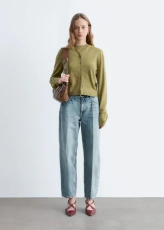 Cardigan corto in cashmere
