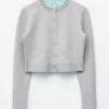 Cardigan corto reversibile