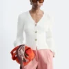 Cardigan in cotone a coste