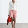 Cardigan in cotone a coste