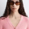 Cardigan in cotone a coste
