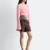 Cardigan in cotone a coste