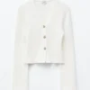 Cardigan in cotone a coste