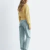 Cardigan in cotone a maglia a coste