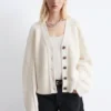 Cardigan in lana merino