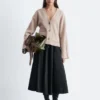 Cardigan in maglia affusolata