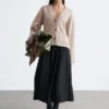 Cardigan in maglia affusolata