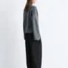 Cardigan in maglia affusolata